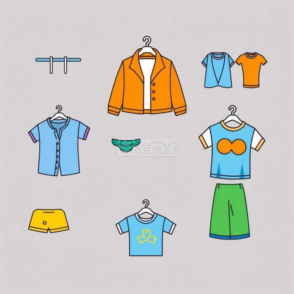 服裝圖標(biāo)集 時尚與功能的視覺語言